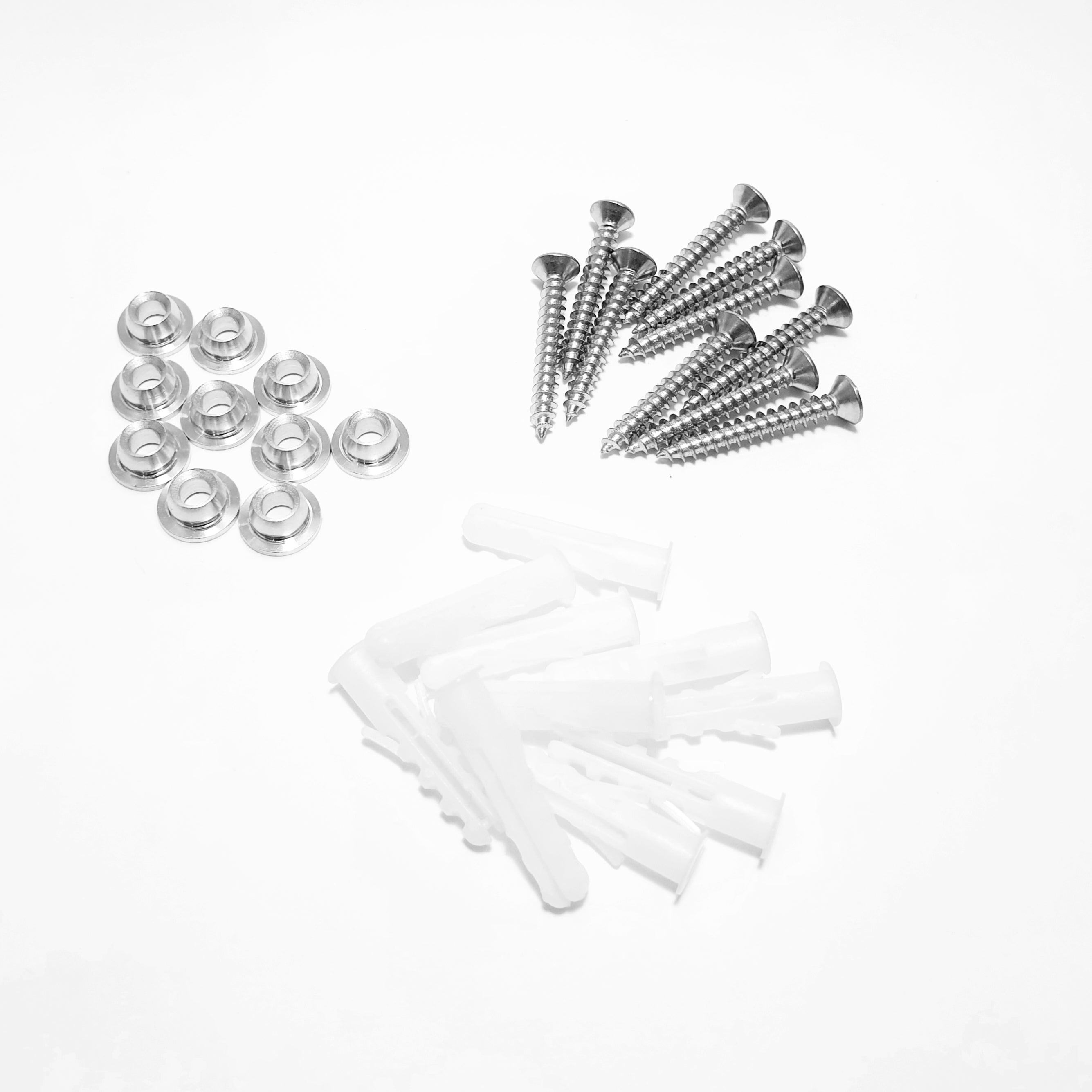 MINIRAIL Extra wall mount kit x 10 pieces. Each rail is supplied with